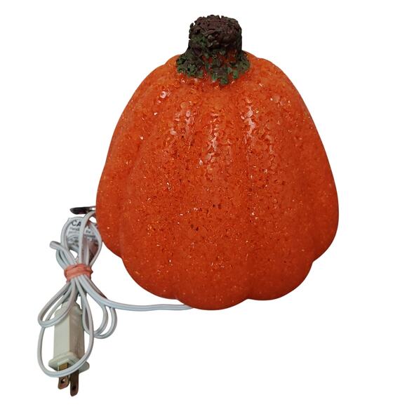 Vintage Seasons Melted Plastic Popcorn Jack O Lantern Light Up Pumpkins Lot Of 3 - Picture 9 of 16